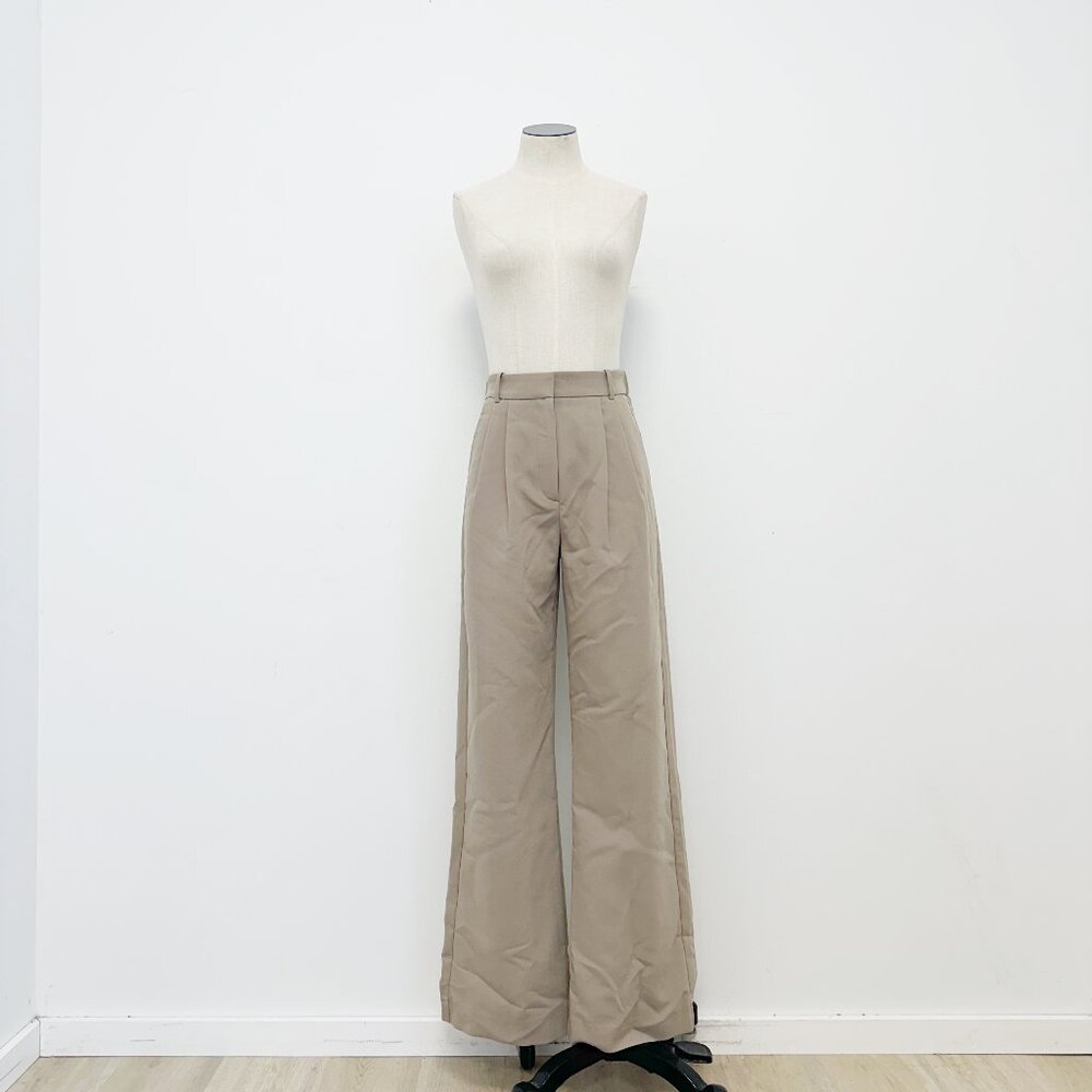 Abercrombie &Fitch Sloane Tailored Wide Leg Pant 25L Stone